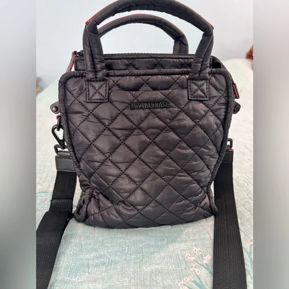 MZ Wallace Black Mini Box Tote/crossbody bag - Picture 9 of 14